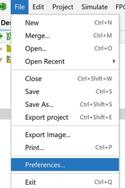 Getting to the Preferences