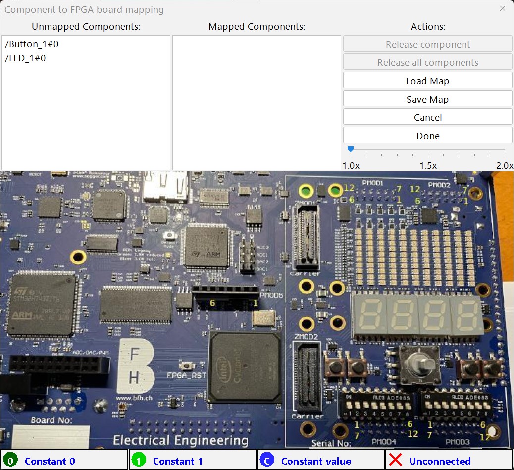 Logisim Component Mapping